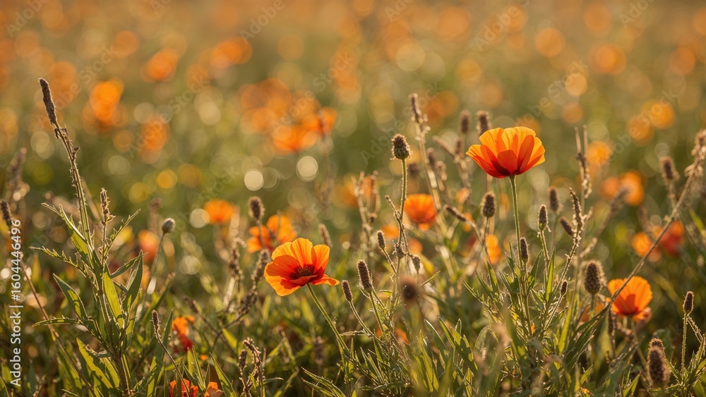 Obraz premium Eschscholzia, a vibrant poppy species