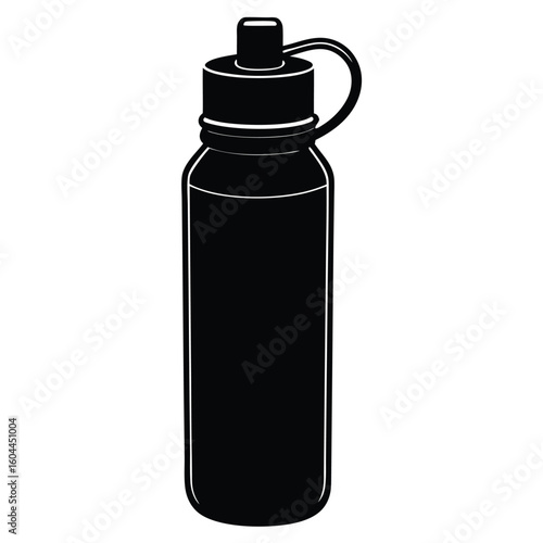 Nutritionist element isolated hydration bottle on white background