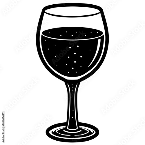 Wine Glass AI format, perfect for party, bar, and drink-themed designs. 
 