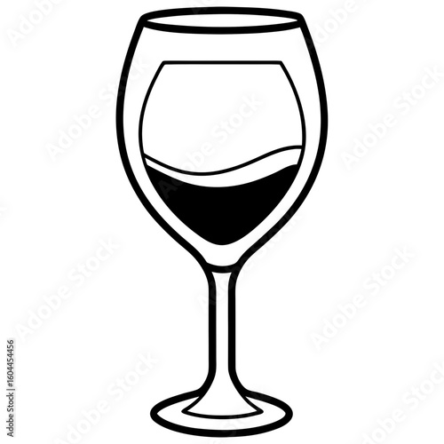 Wine Glass AI format, perfect for party, bar, and drink-themed designs. 
 