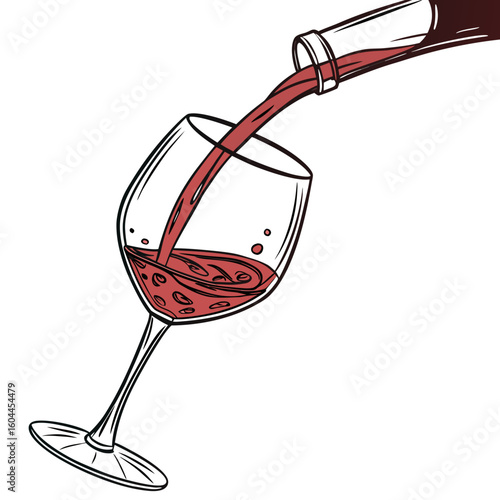 Wine Glass AI format, perfect for party, bar, and drink-themed designs. 
 