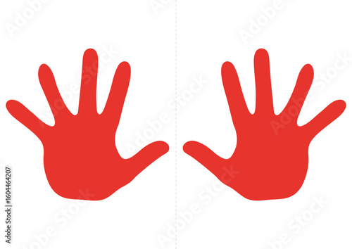 Hands icon vector isolated on white background. Vector illustration. Eps 10.
