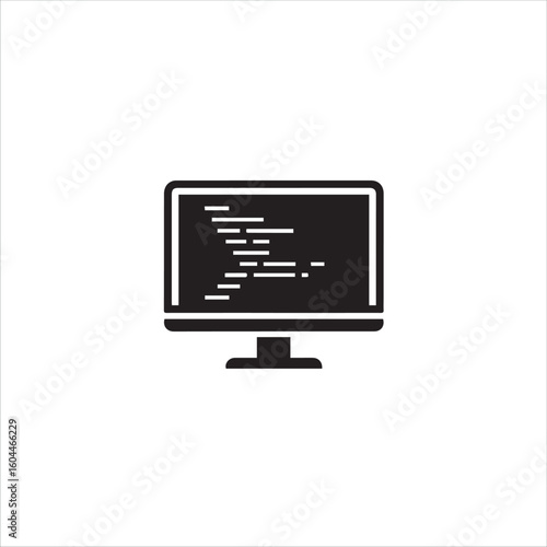 Computer screen displaying code