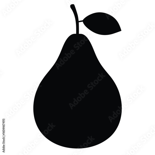 Nutritionist element isolated pear on white background