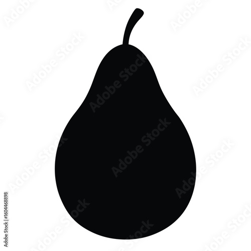 Nutritionist element isolated pear on white background