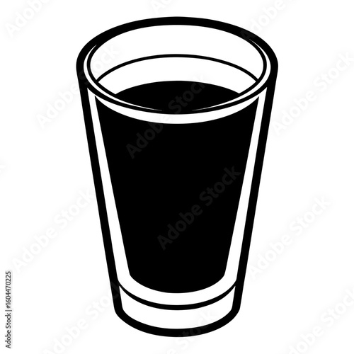 Shot Glass  AI format, perfect for party, bar, and drink-themed designs. 