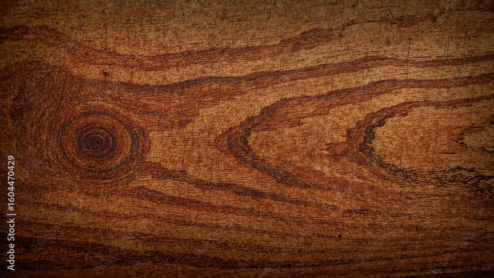 Obraz premium Close-up of natural teak wood grain
