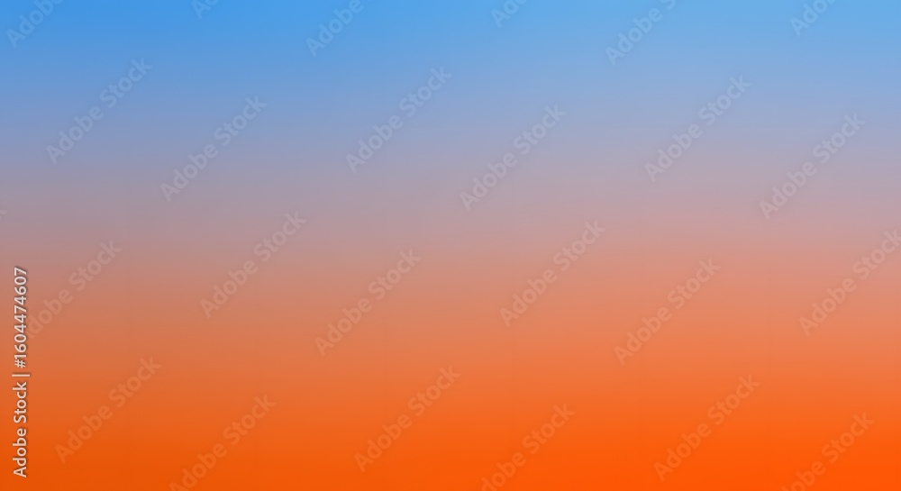 Fototapeta premium Abstract gradient background transitioning from vibrant orange at the bottom to light blue at the top, creating a smooth, colorful blend.
