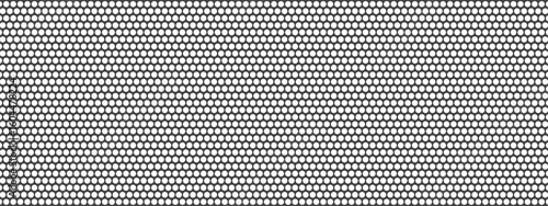 Vector mesh metal pattern by texture and hole with grill for speaker or background and seamless net plus black grid on circular steel surface. Polka dot fabric