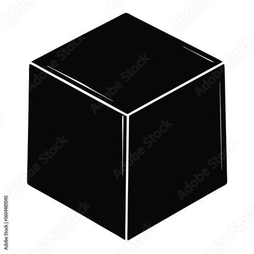 Nutritionist element isolated tofu cube on white background
