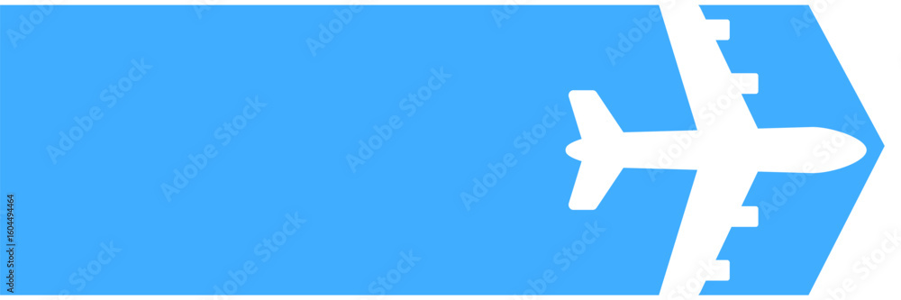 Obraz premium Flight banner. Airplane flight banner