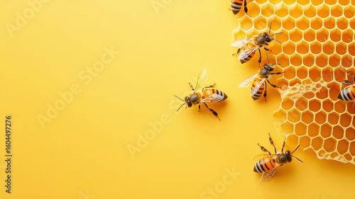 A mobile phone case design with honeycomb and bees