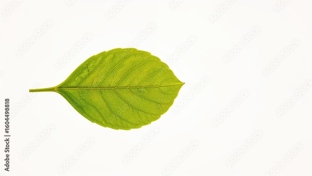 Obraz premium Tree leaf displayed on a plain white surface