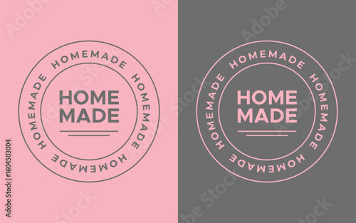 Homemade Product Label Vector Design Set