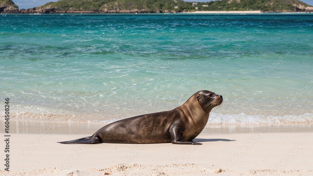 Fototapeta premium Photo Featuring a Large Aquatic Mammal