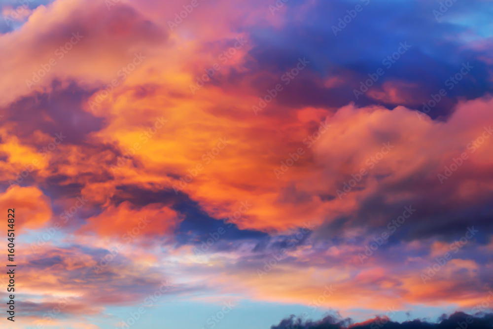 Fototapeta premium sunset sky with clouds