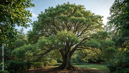 The plant is developing into a sizable specimen.