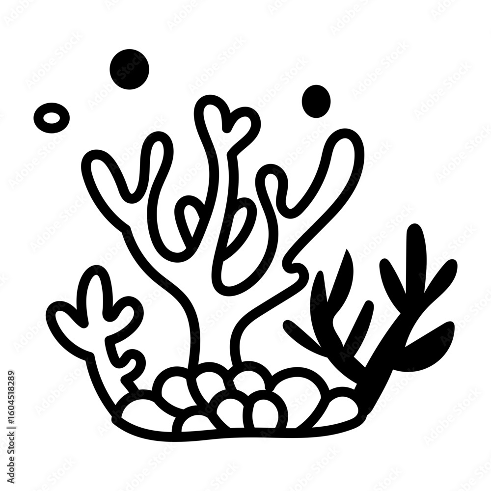 Fototapeta premium A sketchy style icon representing thistle plant 