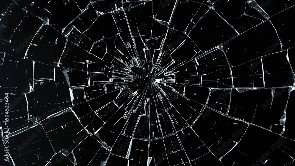 Obraz premium Cracked glass surface background