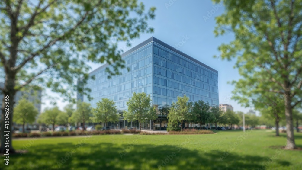 Obraz premium Office setting softly blurred behind