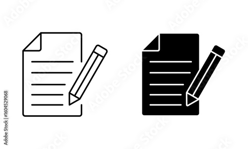 Registration paper form icon
