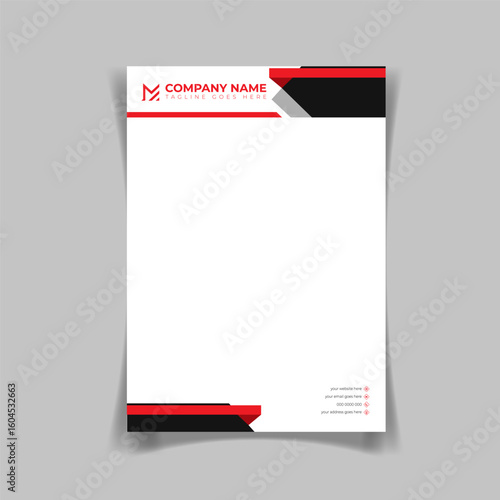 Modern business letterhead