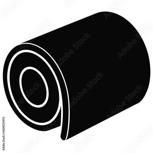 Tattoo artist element isolated paper towel roll on white background