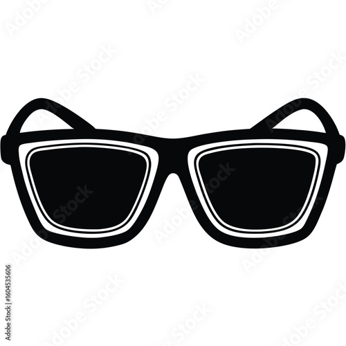 Tattoo artist element isolated protective glasses on white background