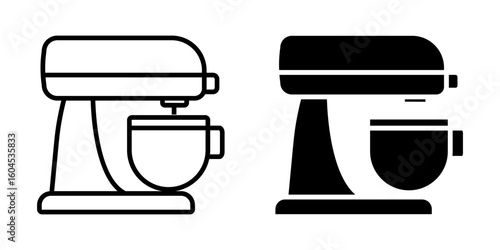 mixer icon white on background
