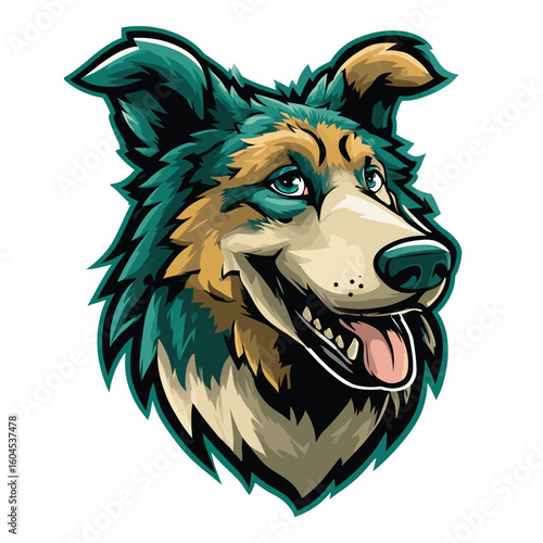 dog mascot vector illustration