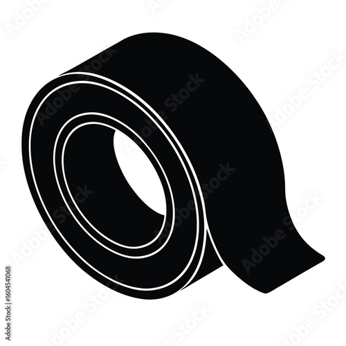 Tattoo artist element isolated surgical tape roll on white background