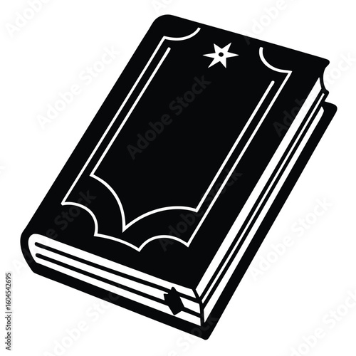 Tattoo artist element isolated tattoo book cover on white background