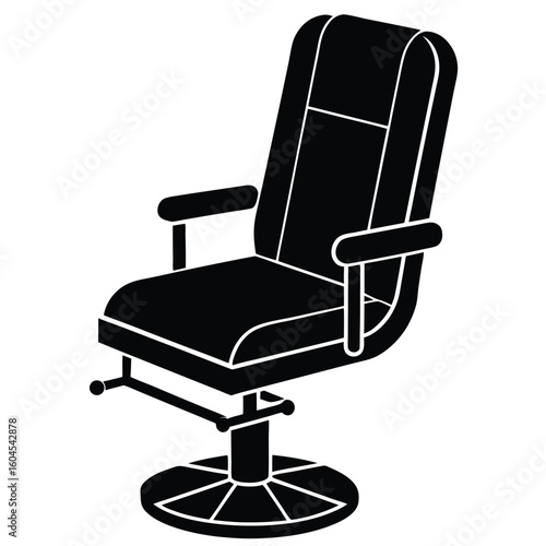 Tattoo artist element isolated tattoo chair on white background