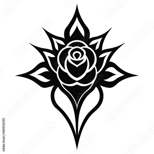 Tattoo artist element isolated tattoo design sketch on white background