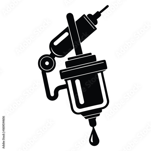 Tattoo artist element isolated tattoo ink mixer on white background