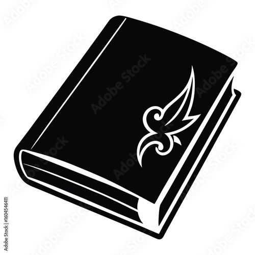 Tattoo artist element isolated tattoo reference book on white background