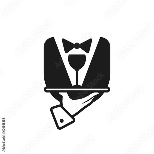 butler vector abstract modern logo