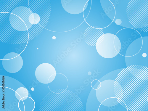 青色の円のビジネスイメージ素材