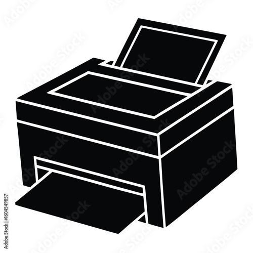 Tattoo artist element isolated thermal copier on white background