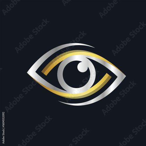 eye earth vector abstract modern logo