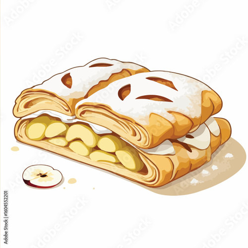 Rolled Pastry Dessert