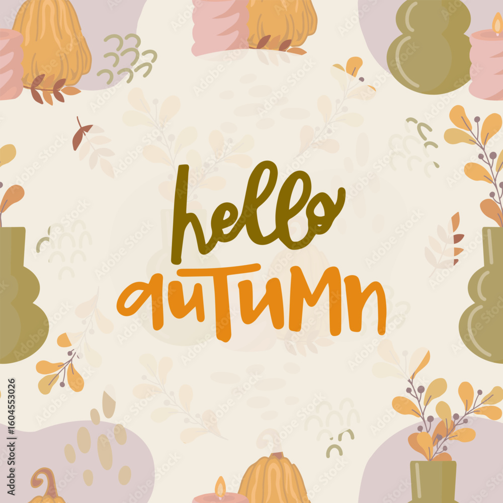 Obraz premium Vector postcard design featuring the phrase