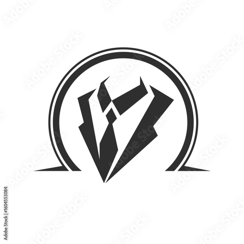 gentleman vector abstract modern logo