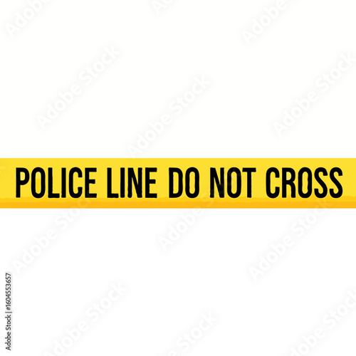 A police line with “Do Not Cross” tape blocking access to an area under police investigation. Used to secure crime scenes, accidents, or violence cases to prevent unauthorized entry and ensure safety