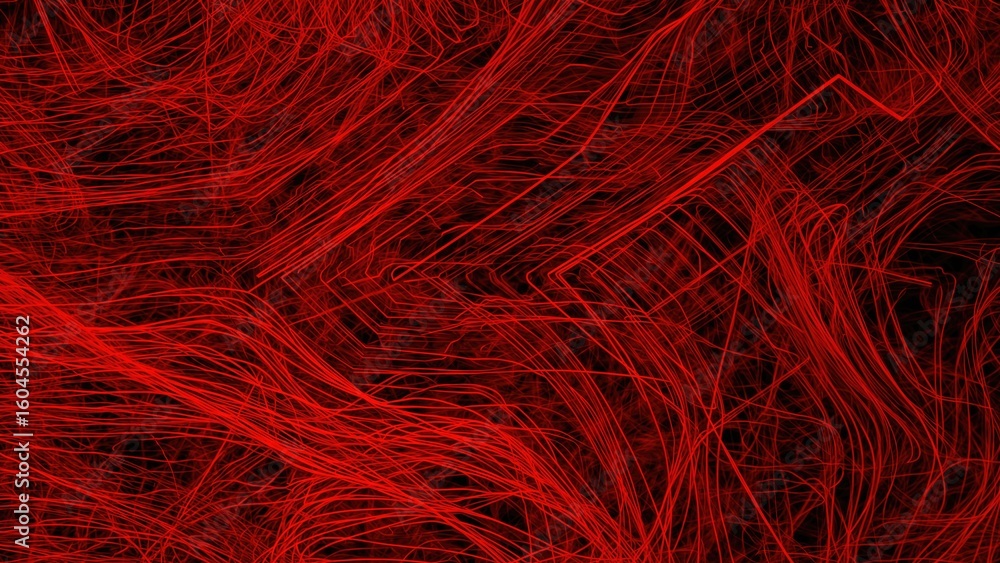 Fototapeta premium Red abstract backdrop with linear patterns