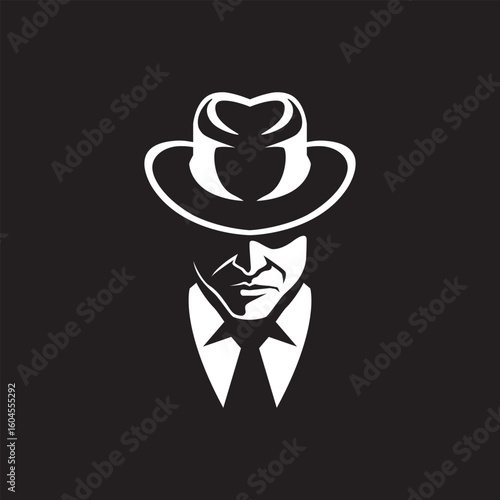 mafia vector abstract modern logo