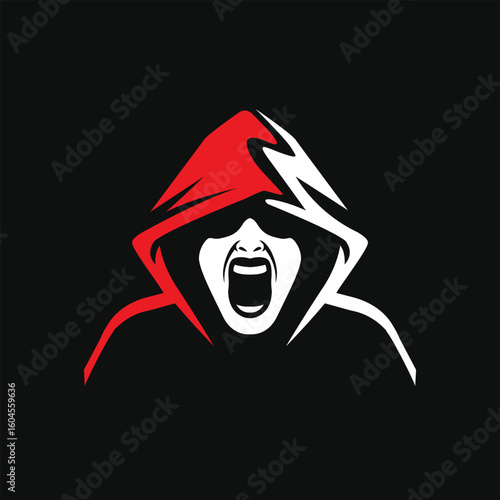 screaming vector abstract modern logo
