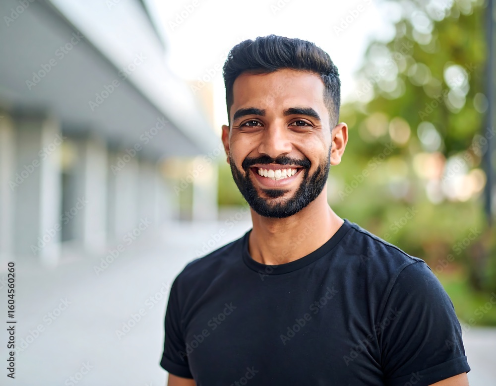 Portrait of a smiling man outdoors Portrait of a smiling man outdoors
