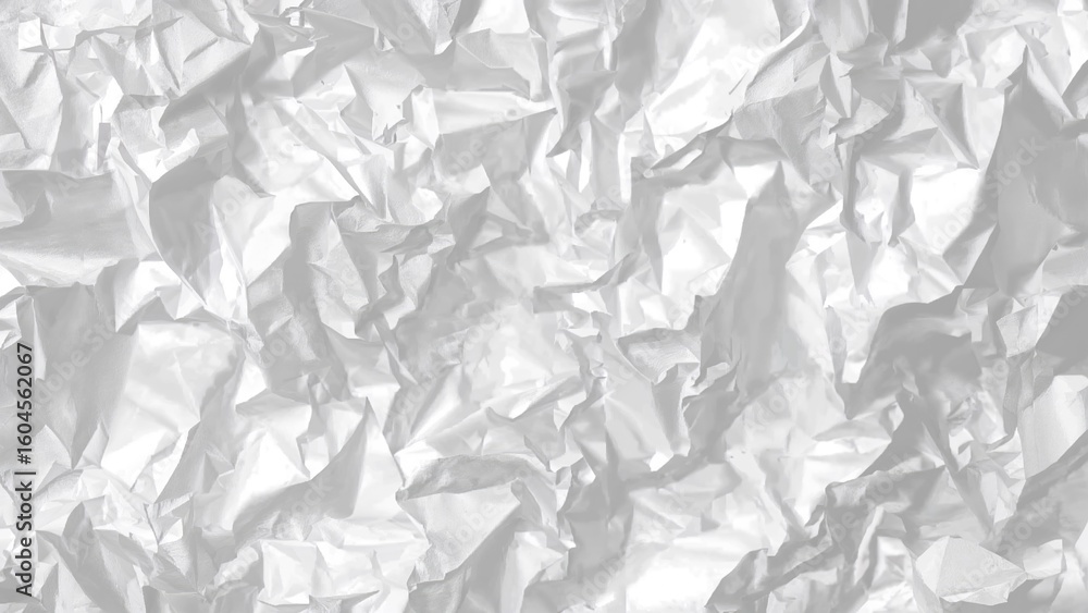 Wrinkled recycled paper laid on a clean white background Wrinkled recycled paper laid on a clean white background