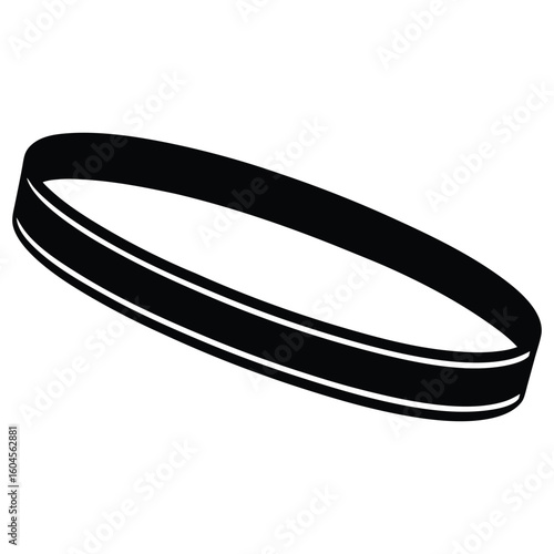 Interior designer element isolated ambient light strip on white background